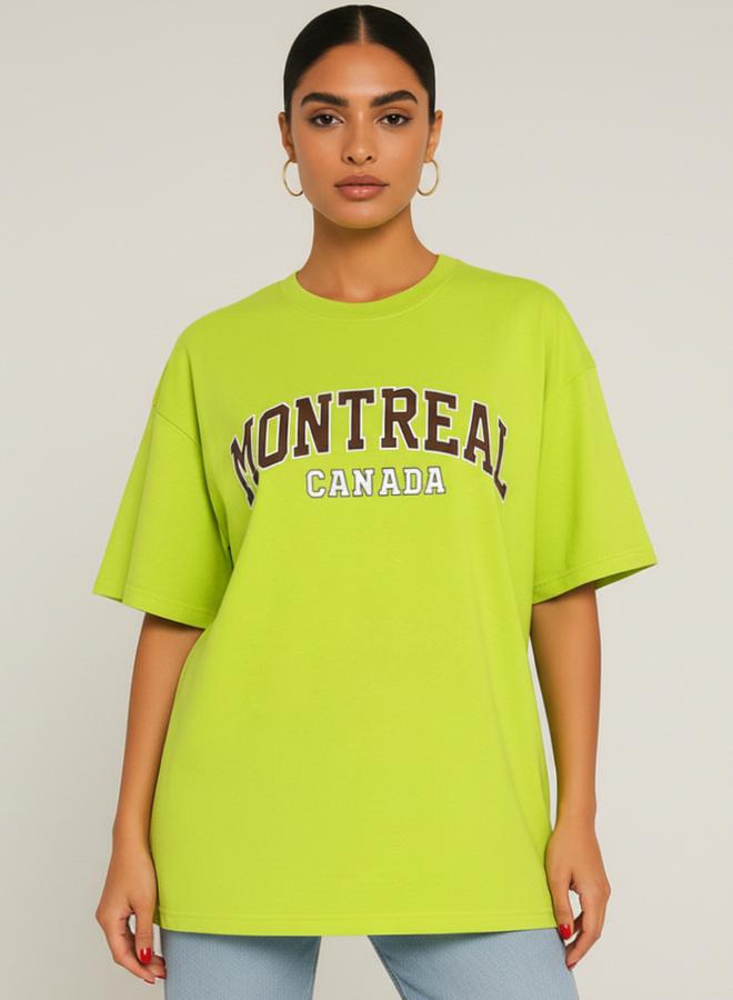 PAUSE Women Regular Fit Printed Neon T-Shirt - Image 3